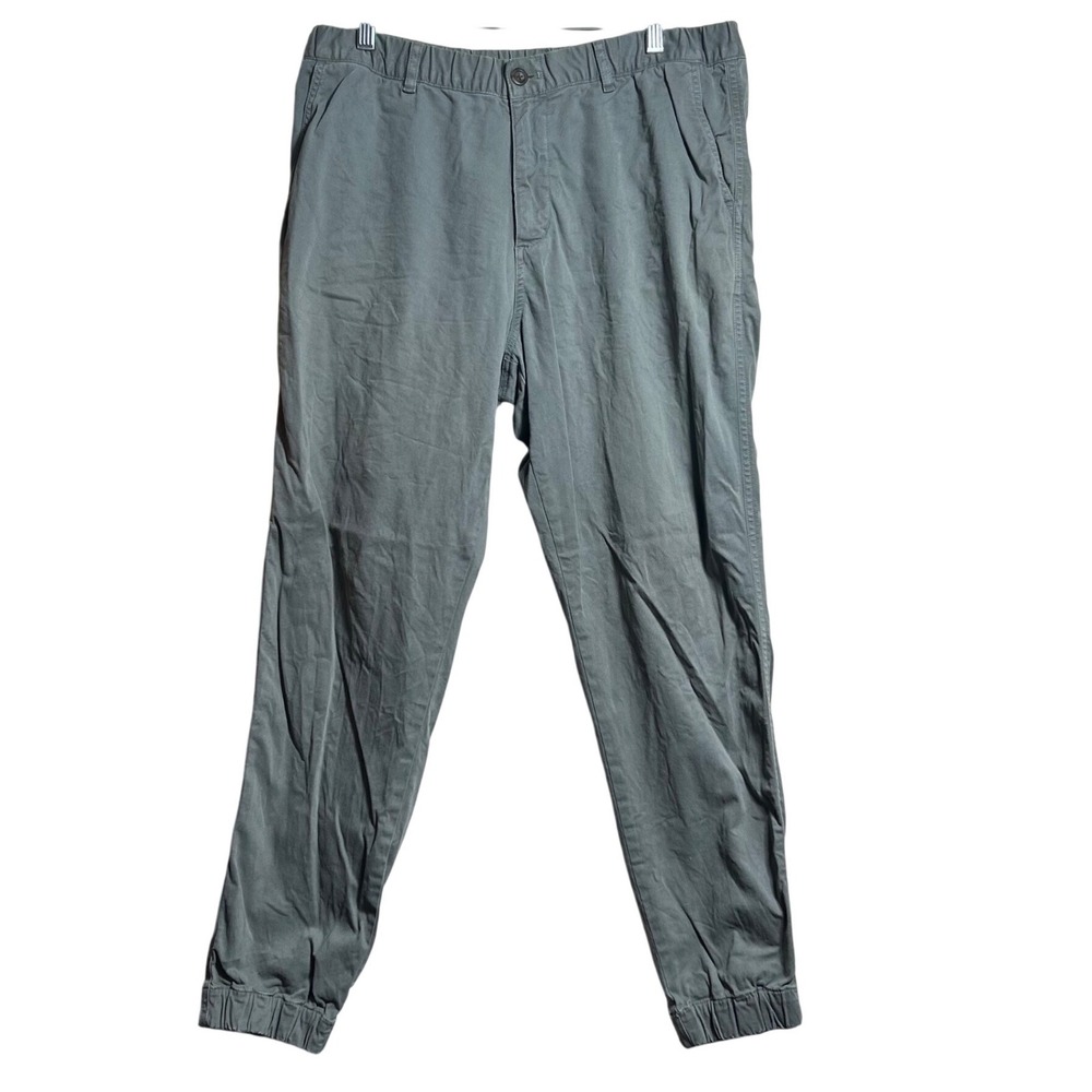 Bearbottom Clothing Mens XL Sage Green Stretch Chino Jogger Pants